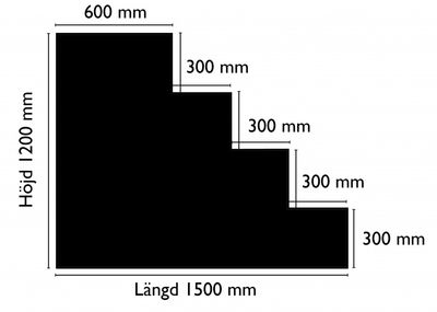 Helgavl trapp Magnelis 4,0 m, 4 trinn
