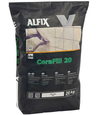 Kantstein, Fugemasse Cement Cerafill-20, 5kg. Lys Grå       