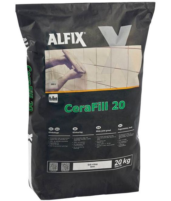 Hovedbilde Kantstein, Fugemasse Cement Cerafill-20, 5kg. Lys ...