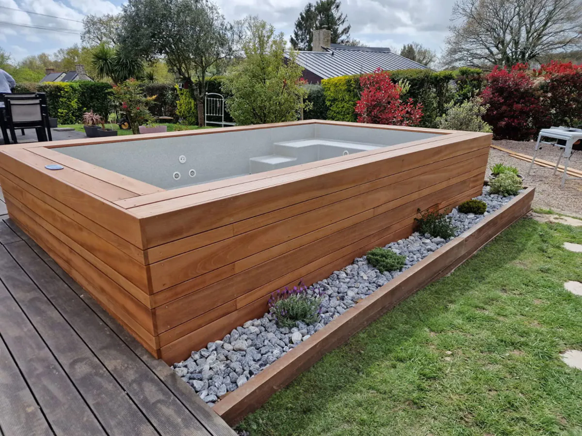 GJ Glassfiberbasseng Thalia 3.9x2.1M H=0.8M